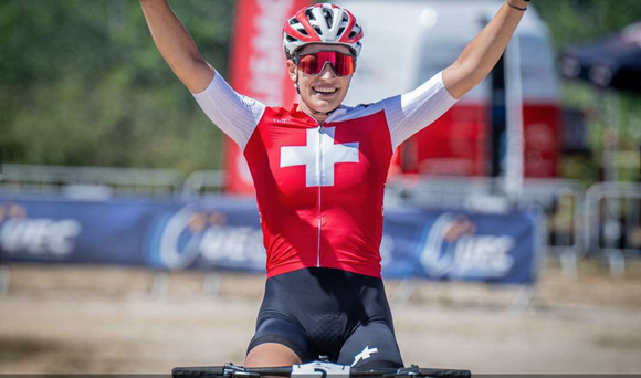 Ronja Blöchlinger wins the XCC at UEC Mountain Bike European Championships!